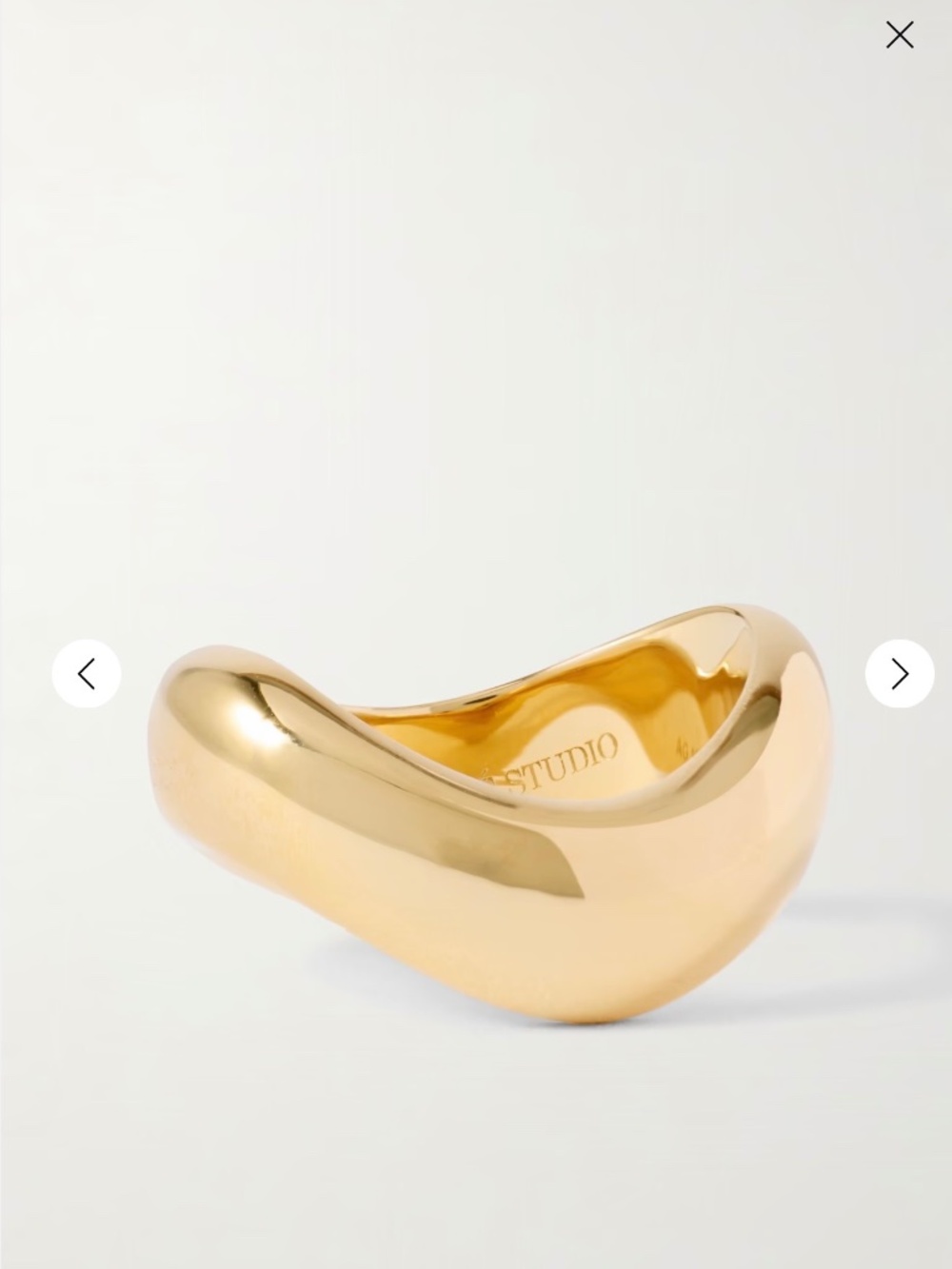 Lié Studio Ivalo Ring in Gold, Size 7, NIB